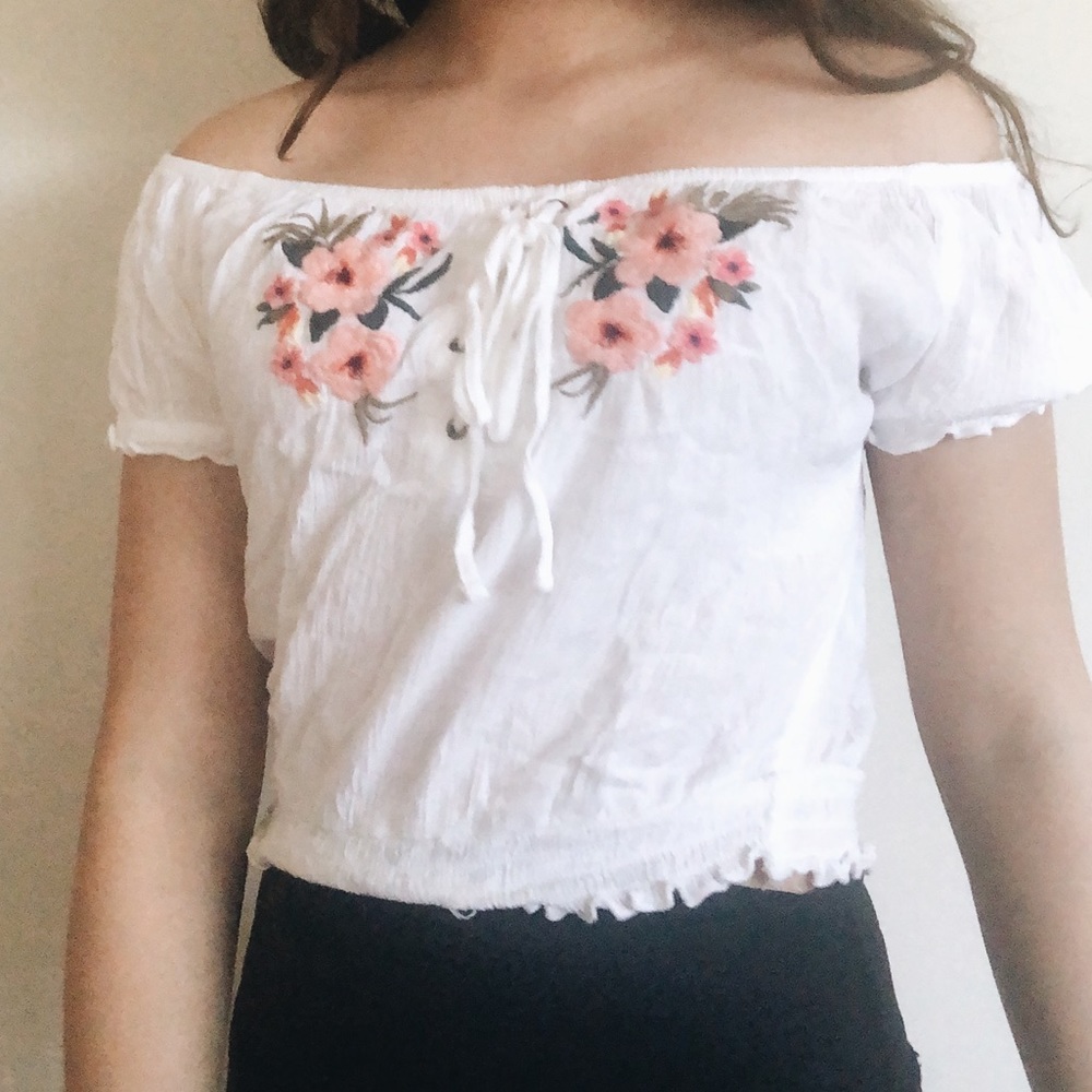 off the shoulder shirt